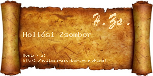 Hollósi Zsombor névjegykártya