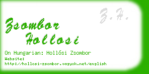 zsombor hollosi business card